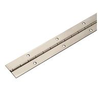 Gedotec Ruban de Piano à Visser - Charnière de Porte Roulée en Acier Bruni - Bande à Visser 900 x 32 mm - Stabilo - Pour Meuble Percé - 1 Pièce