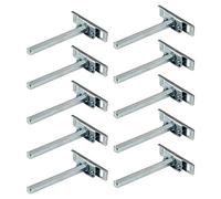 Gedotec Support d'étagère en acier galvanisé bleu clair - CLEVER | 50 pièces Support d'étagère en métal - support pour charges lourdes | Support d'étagère montage mural