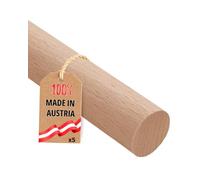 Gedotec Tige ronde en hetre lisse | tiges en bois | batons de bricolage 14 x 1000 mm | lot de 5 | tiges en hetre a bricoler | tige en bois massif | batonnets