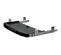 Gedotec Tiroir pour Clavier à Monter sous Le Bureau | 1 Jeu de tiroirs pour Clavier à Monter sous Le Bureau - Noir | Tablette Extensible sous Le Bureau, y Compris Compartiment de Rangement