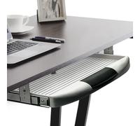 Gedotec Tiroir pour Clavier à Monter sous Le Bureau | 1 Jeu de tiroirs pour Clavier à Monter sous Le Bureau - Gris | Tablette Extensible sous Le Bureau, y Compris casier de Rangement
