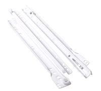 Gedotec Tiroirs Glissières avec guidage à galets EXTRACTION PARTIELLE | REAL | 10 paires - Glissières de tiroirs métalliques Coulisse à galets - Glissières télescopiques 500 mm