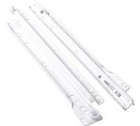 Gedotec Tiroirs Glissières avec guidage à galets EXTRACTION PARTIELLE | REAL | 10 paires - Glissières de tiroirs métalliques Coulisse à galets - Glissières télescopiques 550 mm