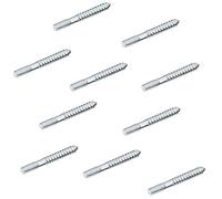 Gedotec Vis à double filetage M4 pour bouton de meuble - poignées - crochets de garde-robe & ferrures | Vis de meuble M4 x 40 mm | Acier galvanisé