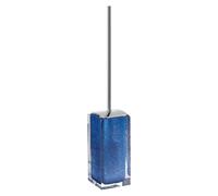 Gedy Antares Porte-Brosse WC, Résine, Bleu, 8 x 8,7 x 47