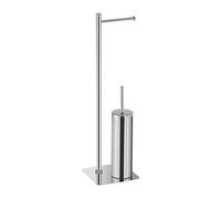 Sapho Flori - Porte-rouleaux WC avec brosse de toilette, chrome 1132
