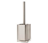 GEDY Auckland Brosse WC Taupe Claire, Dimensions et Poids : 37,5 x 9,8 x 9,8 cm et 0,855 kg, fabriquée en résine Transparente de Haute qualité, Brosse de Toilette Design de R&D Gedy, fabriquée à la