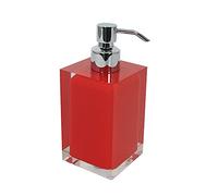 Gedy Auckland Dosasapone Salle de Bain, Rouge, 16,2 x 7 x 7 cm