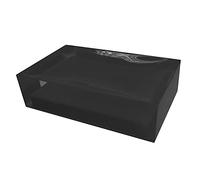 Gedy Auckland Savon, Dimensions et Poids : 3 x 11 x 7 cm et 0,15 kg, Porte Savon Solide en résine Transparente de Haute qualité, Finition Noire, Design R&S, Fait à la Main, 2 Ans de Garantie, Unique