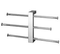 Porte Serviette Mural Gedy BRIDGE coulissant mural 3 barres Chromé 000076301300000