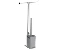 Gedy by Nameeks RA32 Porte-Serviettes sur Pied en résine contemporaine Argenté