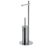 Gedy Circe Colonne Porte-Rouleau et Brosse à Brosse Chrome
