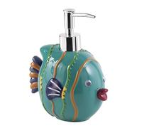Gedy Dori Distributeur de Savon en résine Turquoise 9,6 x 13 x 16,5 cm