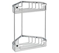 Gedy Étagère de douche en métal 27 cm avec perceuse et vis