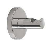 Gedy FELCE PLUS Porte-serviette de bain, acier inoxydable, chrome, 5,6 x 5,6 x 5,5 cm, adhésif
