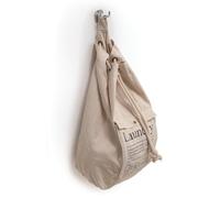 GEDY G-Baggy Sac à linge avec sac à dos, dimensions et poids : 60 x 34 x 15 cm & 0,48 kg, panier à linge en tissu, finition champagne/crème, design R&S, garantie 2 ans