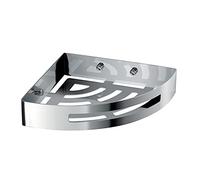 Gedy G-Hanoi, Porte-objets de douche d'angle, organisateur de salle de bain en acier inoxydable 304 avec finition chromée, dimensions 4,5 x 21 x 21 cm et 0,55 kg, design R&S, 2 ans de garantie