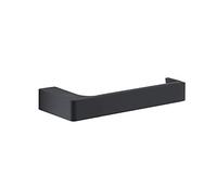 Gedy G-Kuala Lumpur Porte-Rouleau de Papier Toilette Cromall en Laiton et Verre Noir Dimensions 2,5 x 17,5 x 6,6 cm Poids 0,272 kg Design R&E Chromé Unique