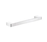 GEDY G-Kuala Lumpur Porte-Serviettes 35 cm, Couleur Chrome, Composants fabriqués en Chrome, Laiton et Verre, Garantie 2 Ans, Dimensions 2,5 x 35 x 6,6 cm et Poids 0,506 kg, Design R&S Gedy