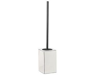 Gedy G-Lucrezia, Brosse WC Blanche, Brosse de Bain en céramique, Dimensions 46 x 10 x 10 cm et Poids 0,698 kg, Design R&S, 2 Ans de Garantie, Unique
