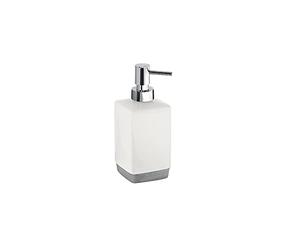 Gedy G-Lucy, Distributeur Blanc, Distributeur de Savon de Salle de Bain, fabriqué en céramique, Dimensions 17,5 x 7,3 x 7,3 cm et Poids 0,308 kg, Design R&D, 2 Ans de Garantie, Unique