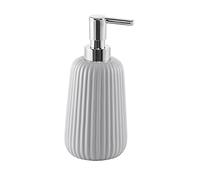 Gedy G-Marika, Distributeur Gris, Distributeur de Savon de Salle de Bain fabriqué en Acier Inoxydable et Cromall, Dimensions 18 x 8 cm et Poids 0,37 kg, Design R&D, 2 Ans de Garantie, Unique