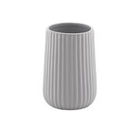 GEDY G-Marika, Porte-Brosse à Dents Gris, Porte-Brosse à Dents en céramique, 2 Ans de Garantie, Design R&S Gedy, mesures 11,6 x 8 cm, 2 Ans de Garantie