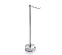 Gedy G-Minu Lampadaire, 61 x 14,2 x 23 cm, Porte Rouleau Papier Toilette de Sol en Acier Inoxydable, Design R&S, Garantie 2 Ans, Unique