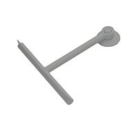 GEDY G-Mirissa, essuie-Glace de Douche Couleur Taupe et Crochet avec Ventouse, Nettoyer Le Verre en résine et Caoutchouc, Dimensions 23 x 22 x 3 cm et Poids 0,1 kg, 2 Ans de Garantie, Design R&S Gedy