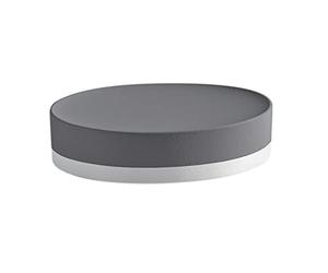 Gedy G-New Mizar Porte-Savon Gris, Composants fabriqués en céramique, Garantie 2 Ans, Dimensions 3 x 12,3 x 9 cm et Poids 0,315 kg, Design R&S