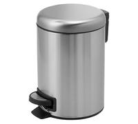 Gedy G-Potty Poubelle de salle de bain en acier inoxydable et polypropylène avec fermeture amortie, 5 l, dimensions : 27,5 x 20,6 x 26,8 cm, panier de salle de bain avec fermeture amortie, panier