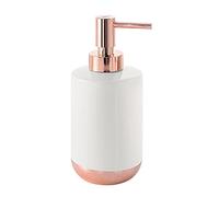 GEDY G-Rita Dosasapone Salle de Bain, Dimensions et Poids : 17 x 7 cm et 0,234 kg, Distributeur de Savon en céramique, Finition Blanche, Design R&S Gedy, 2 Ans de Garantie