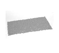 Gedy Tapis de bain G-River antidérapant 35x70 cm résine gris - ventouses, lavable en machine