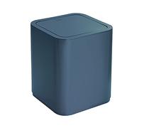 Gedy G-Seventy Lot de 24,6 x 20 x 20 cm et 0,47 kg, Poubelle de salle de bain en résines thermoplastiques, Design Matteo Thun, 2 ans de garantie, Bleu pétrole
