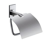 Gedy G-Singapore, Porte Papier Toilette Couvert, Finition chromée, Dimensions 15 x 14,3 x 6,8 cm et Poids 0,3 kg, Porte Rouleau en Acier Inoxydable et Cromall®, Garantie 10 Ans, Design R&S