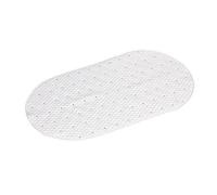 Gedy G-Solid Tapis antidérapant avec ventouses, Dimensions : 39 x 69, Tapis de Bain en résine, Finition Blanche, Design R&S, 100% fabriqué en Italie, Tapis Lavable en Machine, 2 Ans de Garantie