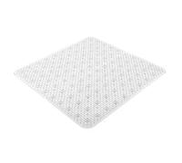 Gedy G-Solid Tapis antidérapant de Douche avec ventouses, Dimensions : 53 x 53 cm, Tapis de Bain en résine, Finition Transparente, Design R&S, fabriqué en Italie, Tapis Lavable en Machine, 2 Ans de