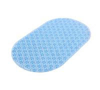 GEDY G-Solid Tapis de Bain antidérapant avec ventouses, Dimensions : 39 x 69 cm, Finition Bleue, Design R&S, 100% fabriqué en Italie, Lavable en Machine, 2 Ans