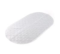 GEDY G-Solid Tapis de Bain antidérapant avec ventouses, Dimensions : 39 x 69 cm, Finition Transparente, Design R&S, 100% fabriqué en Italie, Lavable en Machine, 2 Ans