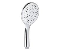 Gedy G-Tech 01 Douchette 3 Jets, pommeau ABS avec Finition Blanc/chromée, 5 Ans de Garantie, Design R&S, Filtre de Douche Anti-Sable Inclus, Unique