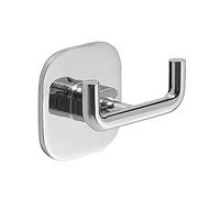 GEDY G-Teide Porte-vêtements muraux, dimensions : 5,3 x 6,5 x 4,1 cm, crochets de vêtements en acier inoxydable et chromé, finition chromée, fixable avec double face 3 m, design R&S, 2 ans de garantie