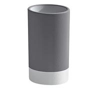 Gedy Gris, G-New Mizar, Salle de Bain, Porte-Brosse à Dents en céramique, 2 Ans de Garantie, Design R&S, Dimensions 10,8 x 6,4 x 6,4 cm, Unique