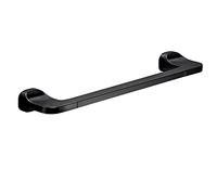 Gedy Krabi Porte-Serviettes 35 cm, Couleur Noire, Composants fabriqués en Acier Inoxydable et Cromall®, Garantie 2 Ans, Dimensions 3,3 x 35 x 7 cm et Poids 0,315 kg, Design R&D