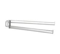GEDY Krabi Porte-Serviettes articulé, Couleur Chrome, Composants fabriqués en Acier Inoxydable et Cromall, Garantie 2 Ans, Dimensions 6,6 x 35 x 3,3 cm et Poids 0,3 kg, Design R&S Gedy