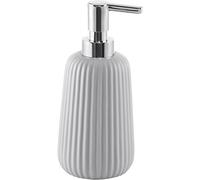 Gedy Marika Distributeur de Savon, céramique, Gris, 8 x 8 x 18