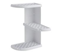 Gedy Oscar Porte-Objets de Douche, résines thermoplastiques, Blanc, 23 x 23 x 37,3 cm