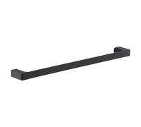 Gedy PIRENEI Porte-Serviettes Mural pour Salle de Bain, 60 x 6,6 x 2,6 cm, Noir Mat, Laiton