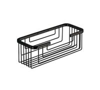 Gedy Porte-objets rectangulaire en acier inoxydable Noir 25,4 x 10,2 x 8,6 cm