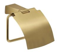 Gedy Porte-Rouleau avec Couvercle Tonale Or Mat