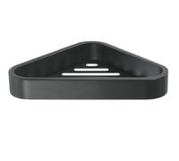 Sapho Gedy Smart - Étagère d'angle de douche 17x3x17 cm, noir mat 328314